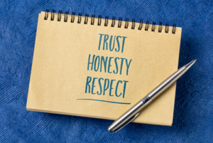 Trust, honesty, respect